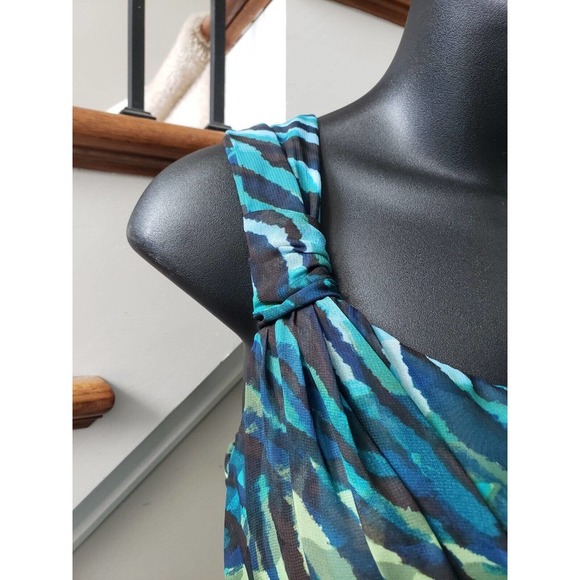 En Focus Studio Women's Multicolor Polyester Sleeveless Causal Long Maxi Dress 4 - Picture 6 of 13